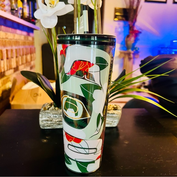 Starbucks Exclusive Alison Bremmer Floral Design Tumbler Cup New 2024 Release - Picture 15 of 16